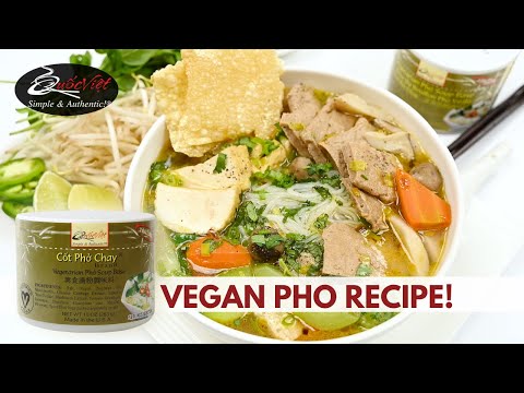 1 Hour Vegan Phở Recipe | Made with Quốc Việt Foods Soup Base