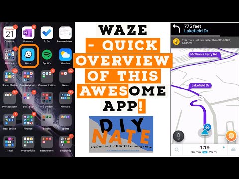 Waze - A Quick, Basic Overview on How To Use This Awesome, Free Driving Directions App - by DIYNate