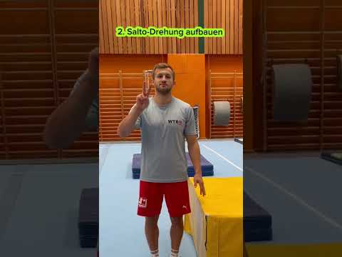 In vier Schritten zum Salto vorwärts!🔥
