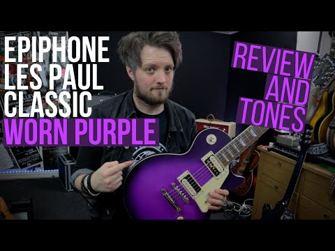 Epiphone Les Paul Classic Worn 2020 - Worn Purple - As New image 15