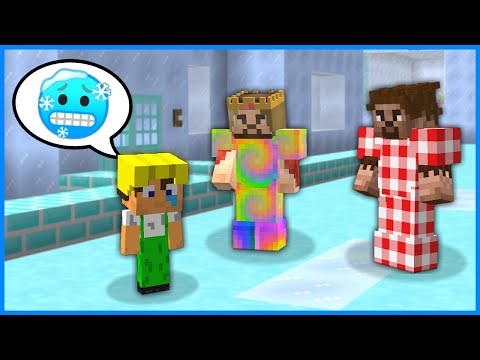 Minecraft Parodileri -  THE CITY IS FROZEN AND EVERYONE IS VERY COLD!  😱 - Minecraft