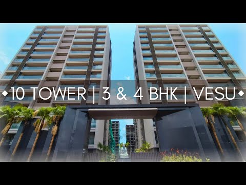 3 & 4 BHK Flats For Sale in Vesu, Surat | 10 Towers | Ready Possession | Premium Location