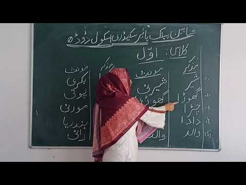 CLass 1st Urdu by Miss Nuzhat