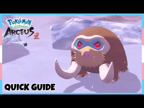 Where To Catch Alpha Mamoswine *Alabaster Icelands* In Pokemon Legends Arceus | Location Quick Guide