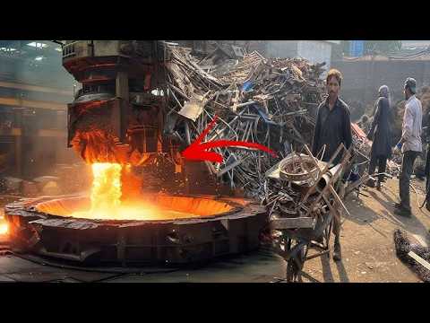 Top 5 Huge Scale!Metal Melting Scrap & Recycling And Manufacturing Process & Mass Production Factory