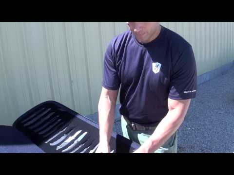 Officer Jared Goes Over Browning's Knives