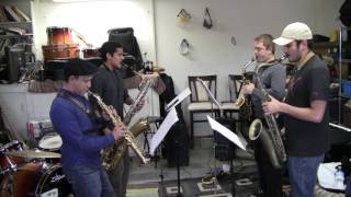 In a sentimental mood for sax quartet