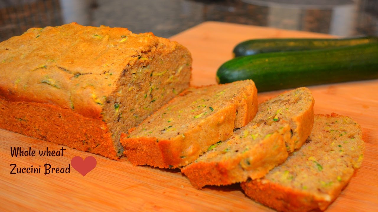 Whole wheat zucchini bread ll Cooking for soul