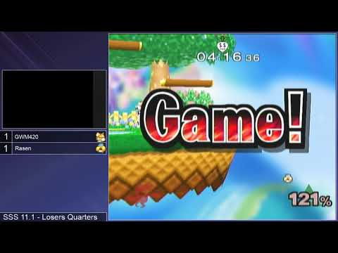 SSS 11.1 SSBM - GWM420 (Fox) vs. Rasen (Sheik) - Melee LQF