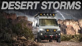 Off-Roading a 4x4 Van Through Desert Storms | A Cinematic Journey