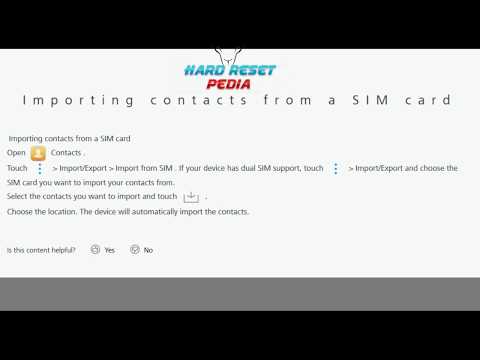 ☑️ HUAWEI Y7 2017 Import Contacts From SIM