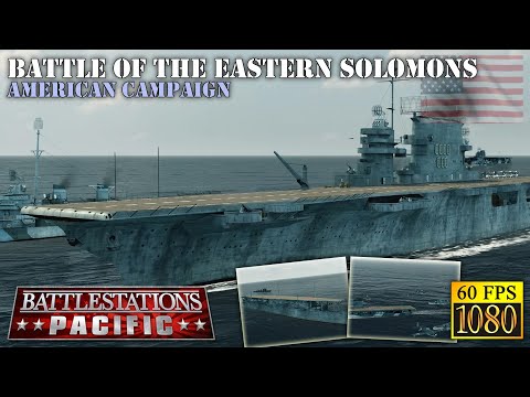 Battlestations: Pacific. US campaign. Mission 1 "Battle of the Eastern Solomons" [HD 1080p 60fps]