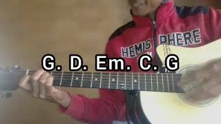 How to play tears and rain by James Blunt on the guitar