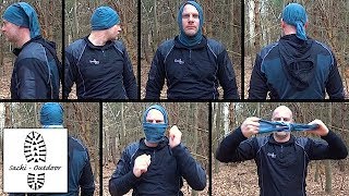 Бандана buff windproof solid new black