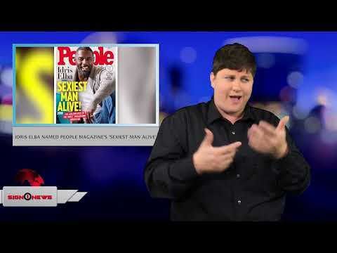 Idris Elba named people magazine's 'Sexiest Man Alive' (ASL - 11.6.18)