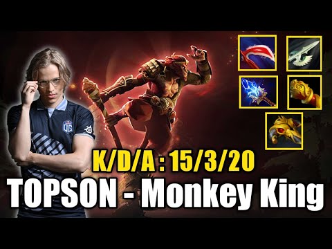 Topson - Monkey King MID | TOPSON in ACTION | Dota 2 Full Gameplay