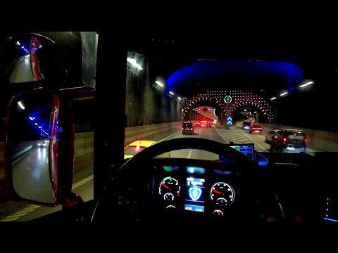 POV Driving Scania Strimline. Evening traffic in Stockholm! Realistic traffic mod ETS 2!