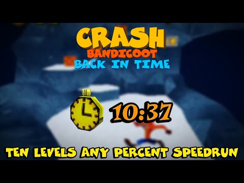 Crash Back In Time 10 Levels Any% Speedrun in 10:37 (PB) v0.95
