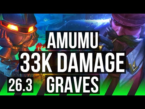 AMUMU vs GRAVES (JGL) | 33K damage | EUW Diamond | 26.3