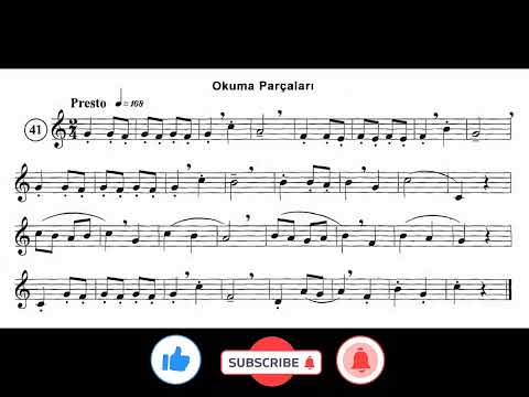 MUAMMER SUN SOLFEJ - ETÜD 41 #muammersun #solfej