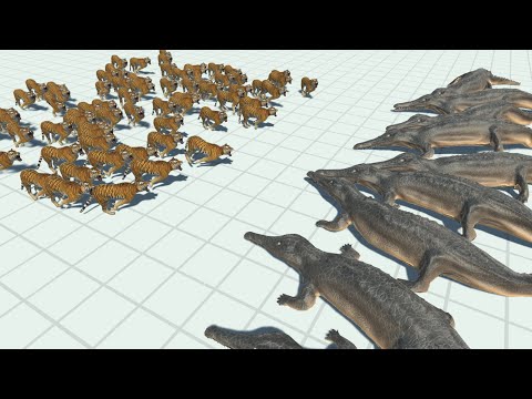 50x TIGERS vs 10x EVERY UNIT - Animal Revolt Battle Simulator