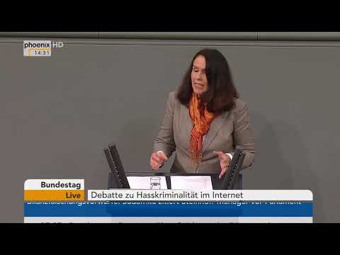 Bundestagsdebatte zur Hasskriminalität im Internet am 12.12.17