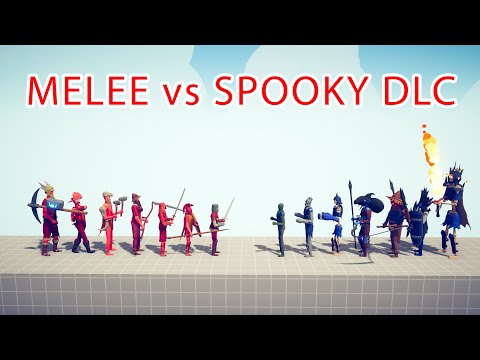 MELEE Team vs SPOOKY DLC Team - Totally Accurate Battle Simulator TABS