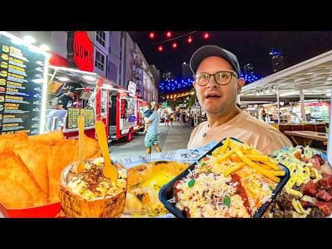 The LARGEST Street Food Cluster in João Pessoa - Cabo Branco Park