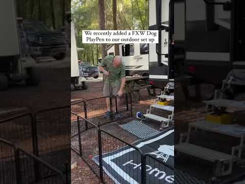Added FXW Dog PlayPen to Outdoor RV Set Up