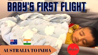 Flying with our 3 months old baby | Baby’s first Flight | AirAsia
