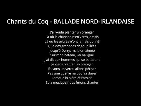 Chants du Coq  - BALLADE NORD IRLANDAISE