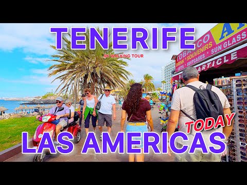 TENERIFE Today 🇪🇸 Las Americas 🏖️ | Live Vibe & Weather | Walking Tour 4K
