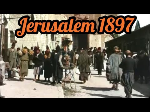 1800s Jerusalem in Color | Jaffa Gate 1897 Restoration