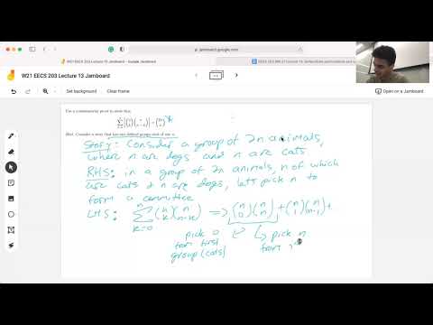 Combinatorial Proof Example (Lecture 13)