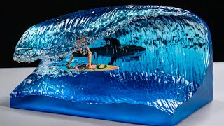 How to make an Ultra-realistic wave out of resin /