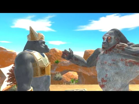 SUPER KNOCKOUT OF GORO CLUMSY - TRYING TO PLAY UNITS FROM THE CLIFF - ANIMAL REVOLT BATTLE SIMULATOR