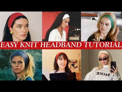 brigitte headband knitting tutorial | beginner-friendly one skein knitting project!