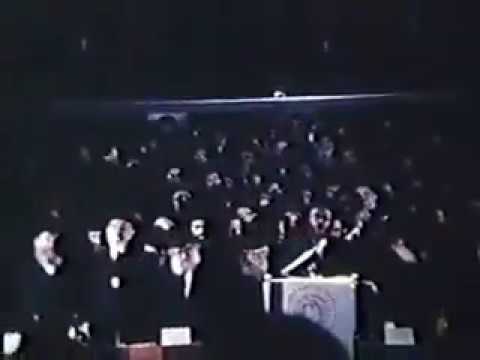 Chazan Chaim Adler at sixth Great Synagogue of Agudath Israel, held in Jerusalem in the year 5740