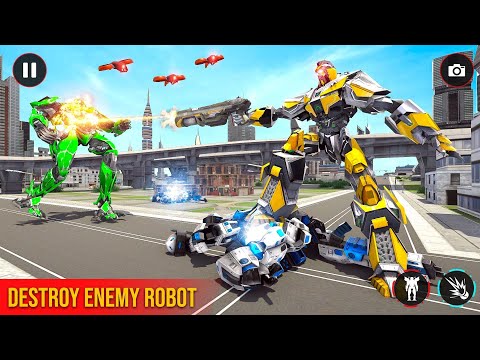 Robot Justice War: Car Jet Transform Game 2023 - Android Gameplay #gameplay #robotwars