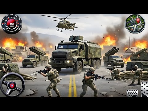 Army Truck Driving Cargo Games 2020-Us Offroad Army Track Driving Simulator... 
