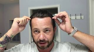 Trimming the Hairline and making it look right!! Hair System and Hair Replacement