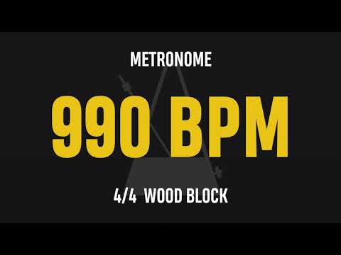 990 BPM 4/4 - Best Metronome (Sound : Wood block)