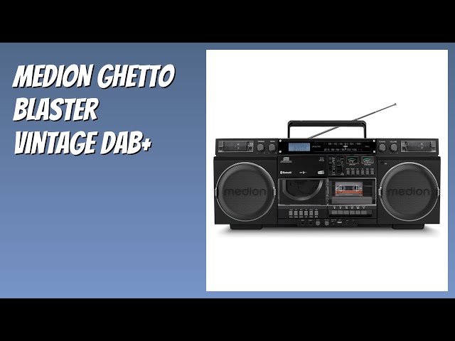 Vídeo relacionado con Ghetto Blaster - MEDION - Vintage - DAB+ - CD/Cassetta/USB/MP3 - 2x10W RMS - Nero
