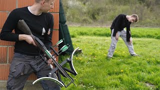 Homemade Zombie CROSSBOW !?