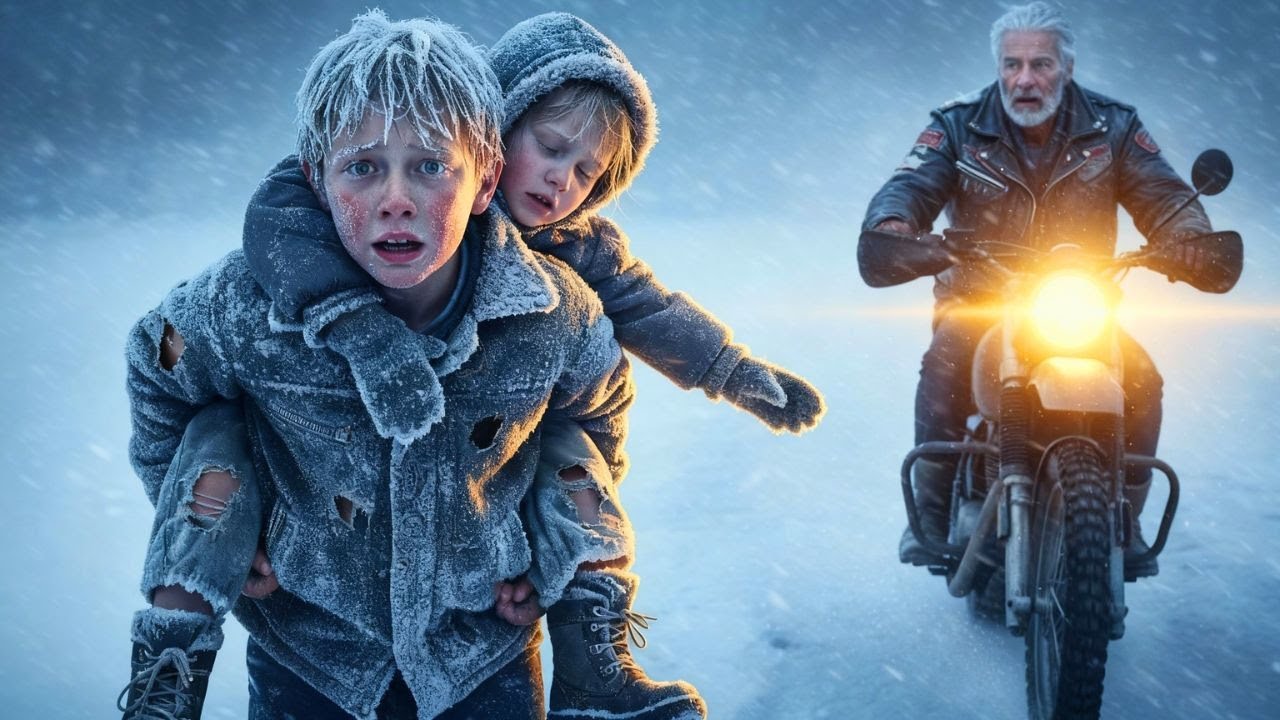 Homeless Boy Walked 9 Miles in a Blizzard to Save a Biker’s Daughter — 300 Angels Repaid Him Forever
