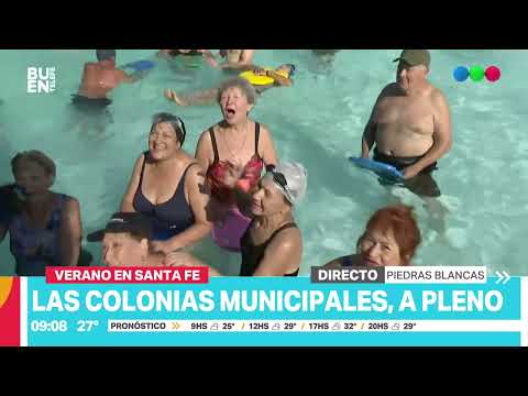 Los adultos mayores disfrutan de la colonia municipal en Piedras Blancas
