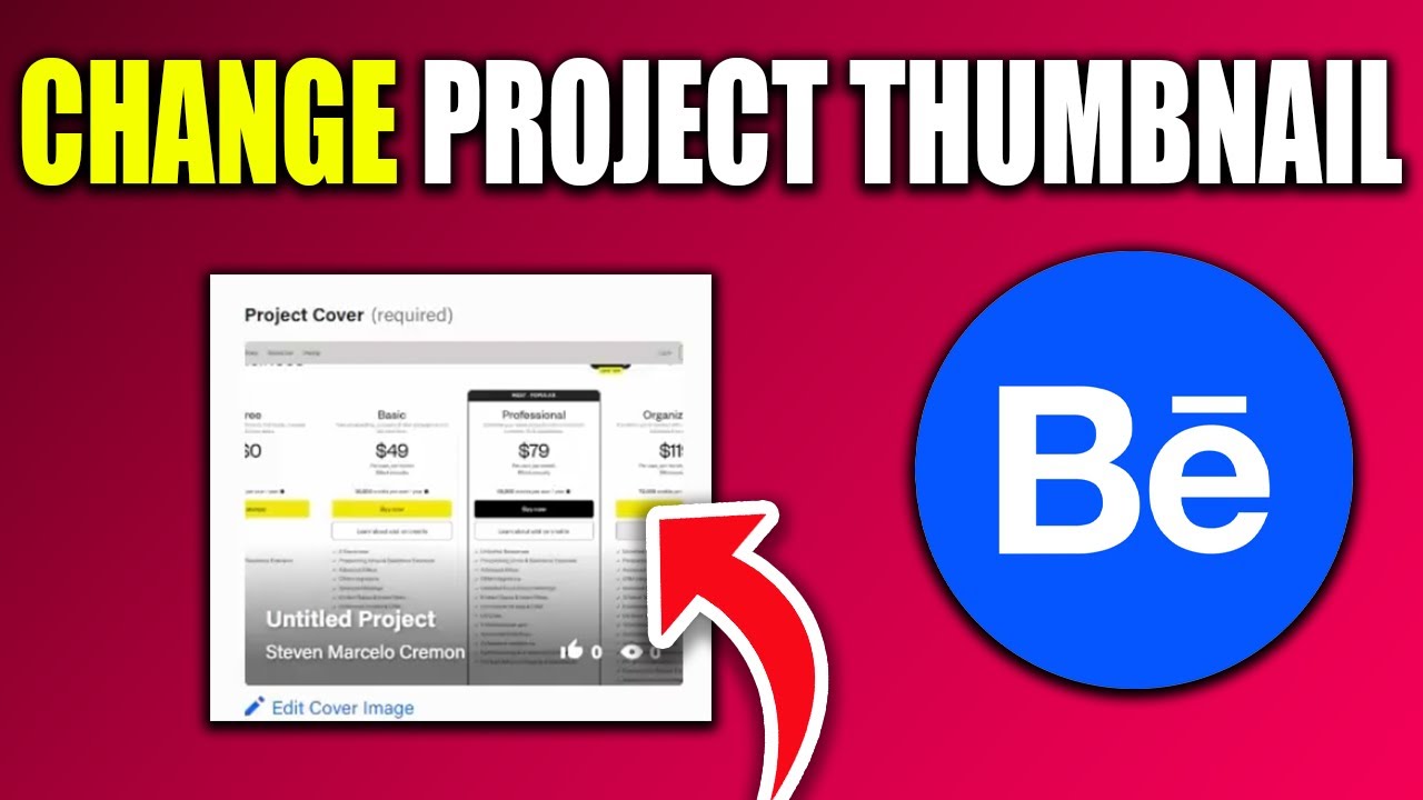 How To Change Behance Project Thumbnail - New Method