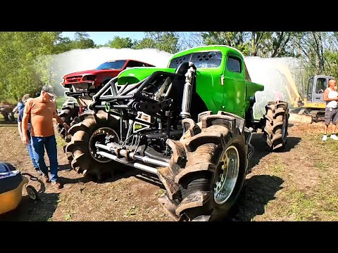 Walking the Pits at Perkins Mud Bog – INSANE Mega Trucks on Monster Tires!