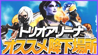 トリオアリーナ初動苦手な方必見！オススメ降下場所！！[フォートナイト]