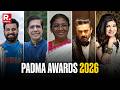Padma Awards 2026 President Murmu Confers Padma Awards On Rohit Sharma R Madhavan Alka Yagnik